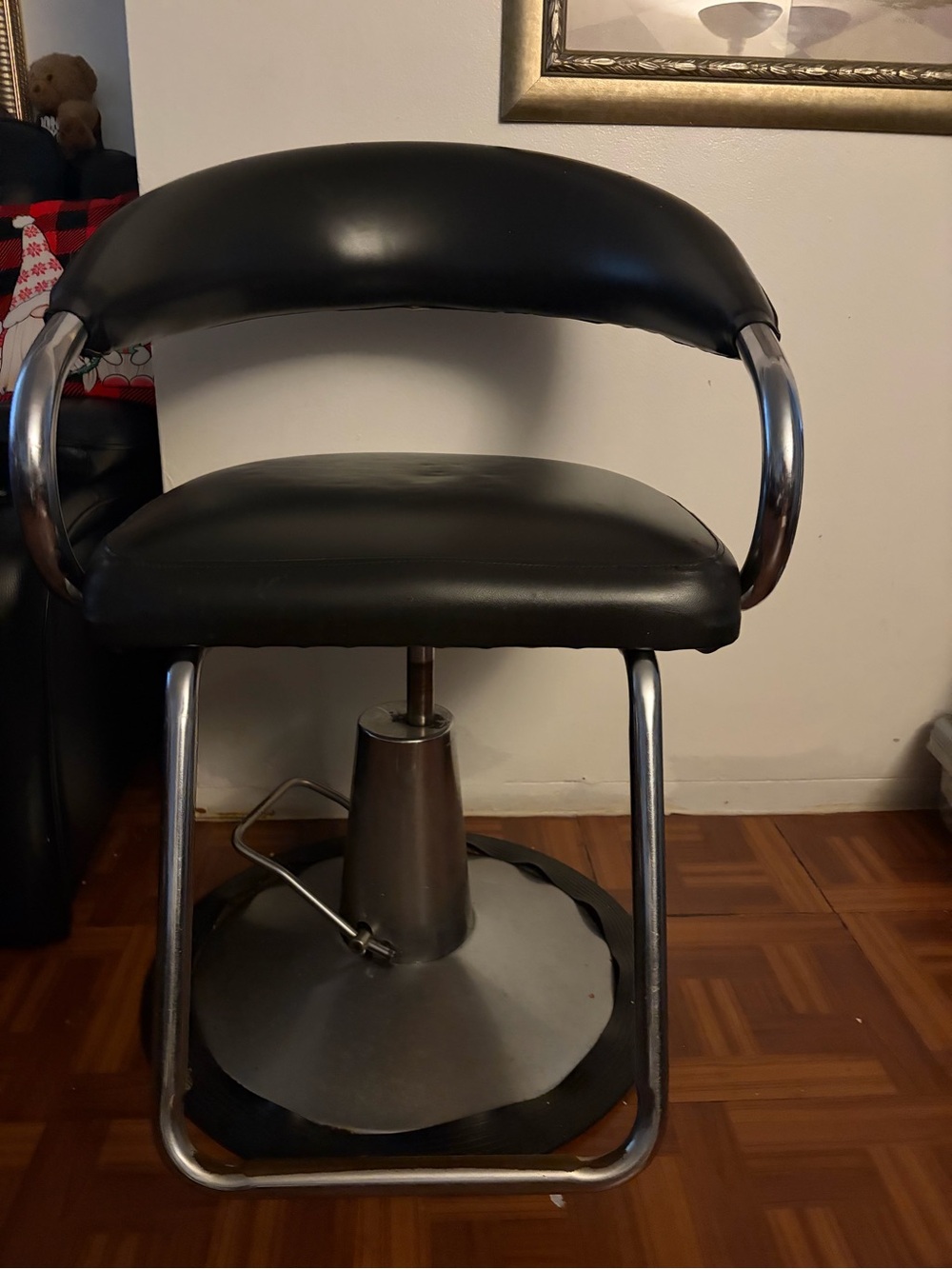 Black Salon Styling Chair - Professional Women Hair Chair